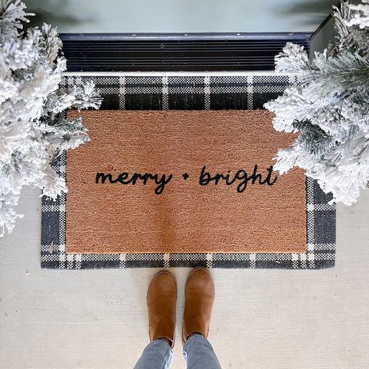 Merry + Bright cursive